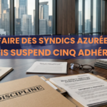 Affaire des syndics azuréens : l&rsquo;UNIS suspend cinq adhérents