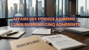 Affaire des syndics azuréens : l'UNIS suspend cinq adhérents