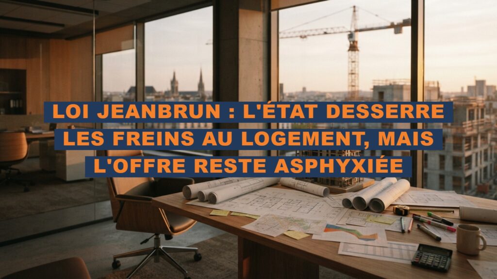Projet de loi Relance logement : ce que les quatre chocs de Jeanbrun changent pour les professionnels
